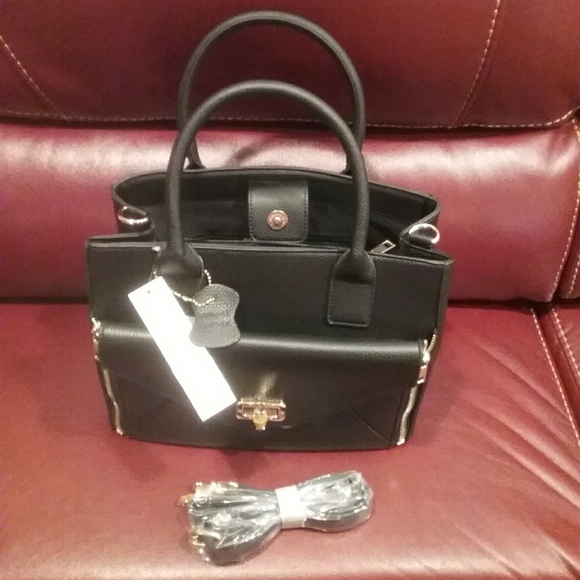 Alessia Handbags - NWT Leather Satchel/Xbody/Clutch FinalPrice